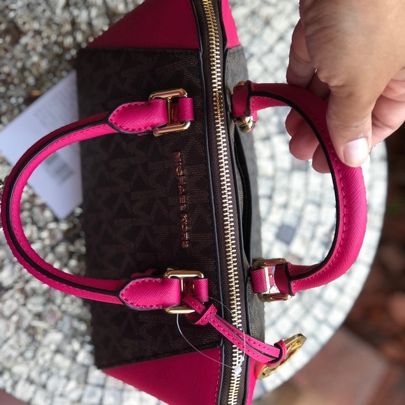 Michael kors medium Ciara crossbody bag brown/pink - Picture 5 of 8